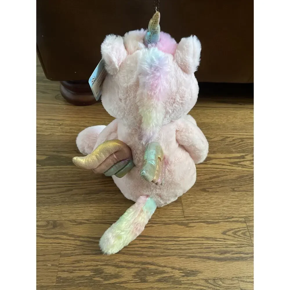 Kid Connection Pink Unicorn Pegasus Soft Plush Stuffed Animal Toy 12 Inch NEW